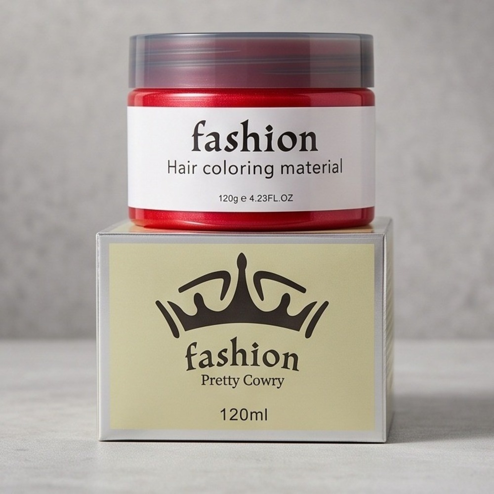 Pretty Cowry‎ Fashion Hair Coloring Material Red Modeling Wax 120g 4.23oz NEW - Picture 7 of 9